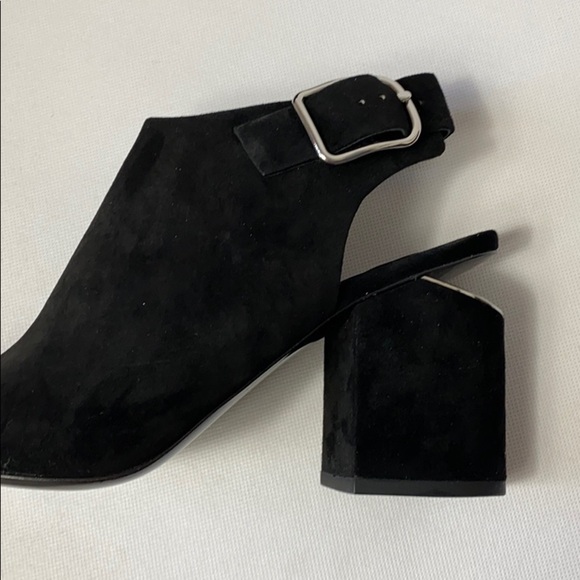 Alexander Wang Nadia black suede peep toe booties - Picture 5 of 8